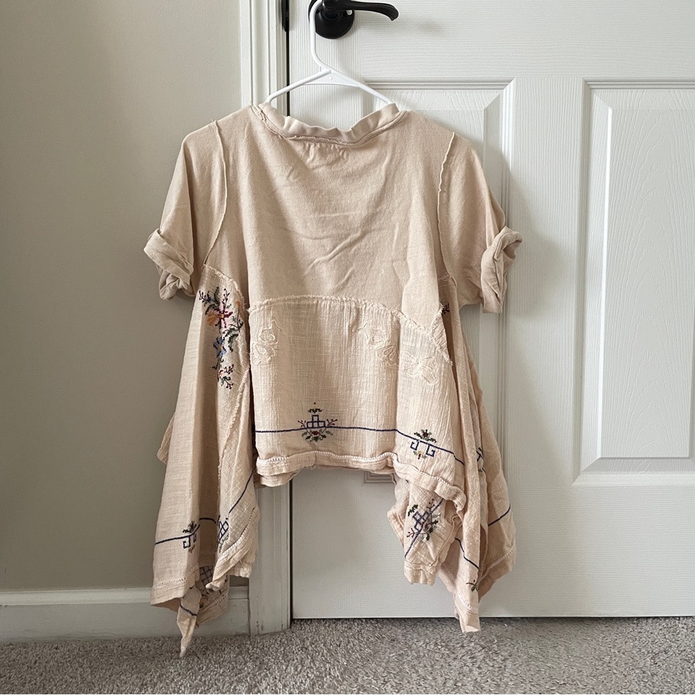 Free People Keeping It Folk Tee, XS - Picture 4 of 5